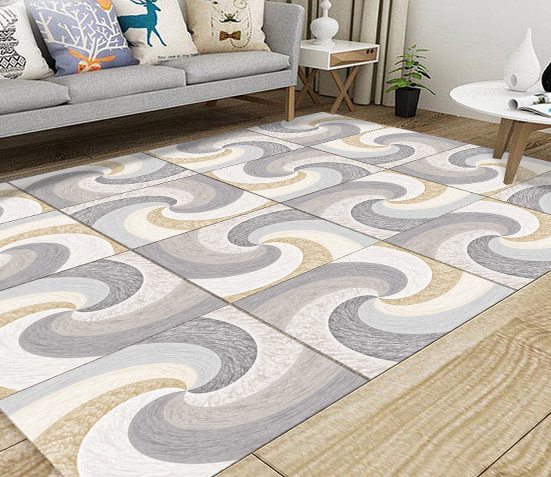 3D Color Pattern WG420 Non Slip Rug Mat Mat AJ Creativity Home 