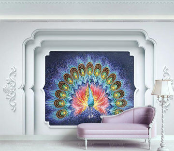 3D Peacock WC226 Wall Murals