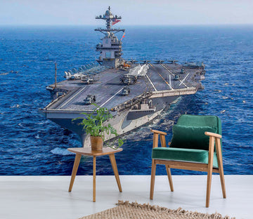 3D Military Ship 91113 Alius Herb Wall Mural Wall Murals