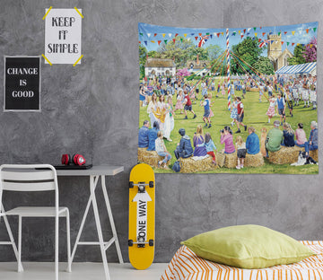 3D Lawn Crowd 11269 Trevor Mitchell Tapestry Hanging Cloth Hang