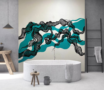 3D Black Texture 1273 Jacqueline Reynoso Wall Mural Wall Murals