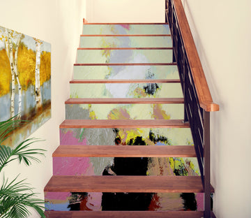 3D Oil Painting Pattern 9075 Allan P. Friedlander Stair Risers