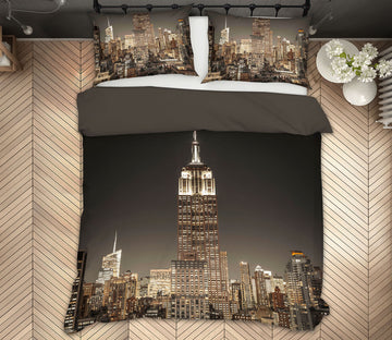 3D Neon Building 1020 Assaf Frank Bedding Bed Pillowcases Quilt