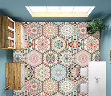 3D Hexagon Pattern 339 Floor Mural  Wallpaper Murals Rug & Mat Print Epoxy waterproof bath floor
