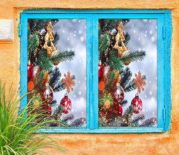 3D Branch Pendant 31042 Christmas Window Film Print Sticker Cling Stained Glass Xmas