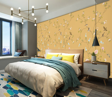 3D White Flowers 1452 Wall Murals