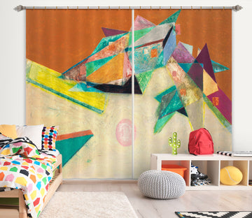 3D Color Origami 106 Allan P. Friedlander Curtain Curtains Drapes