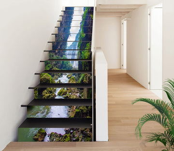 3D Narrow Valley Green 271 Stair Risers