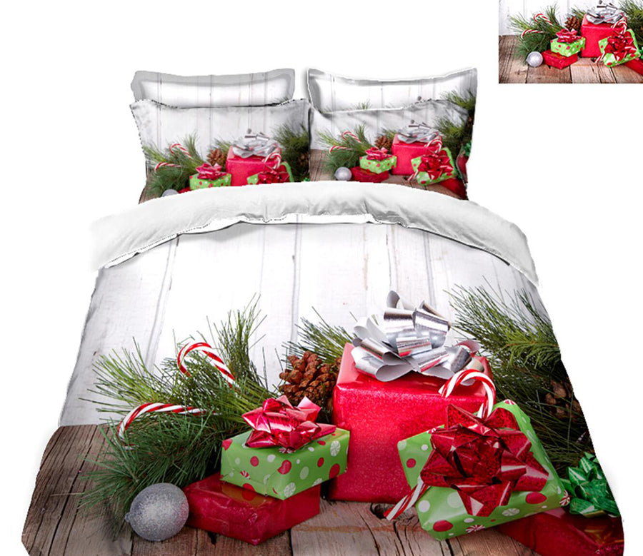 3D Gift 31181 Christmas Quilt Duvet Cover Xmas Bed Pillowcases