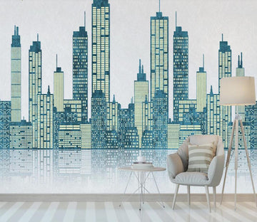 3D Beautiful Technology Buildings 2215 Wall Murals
