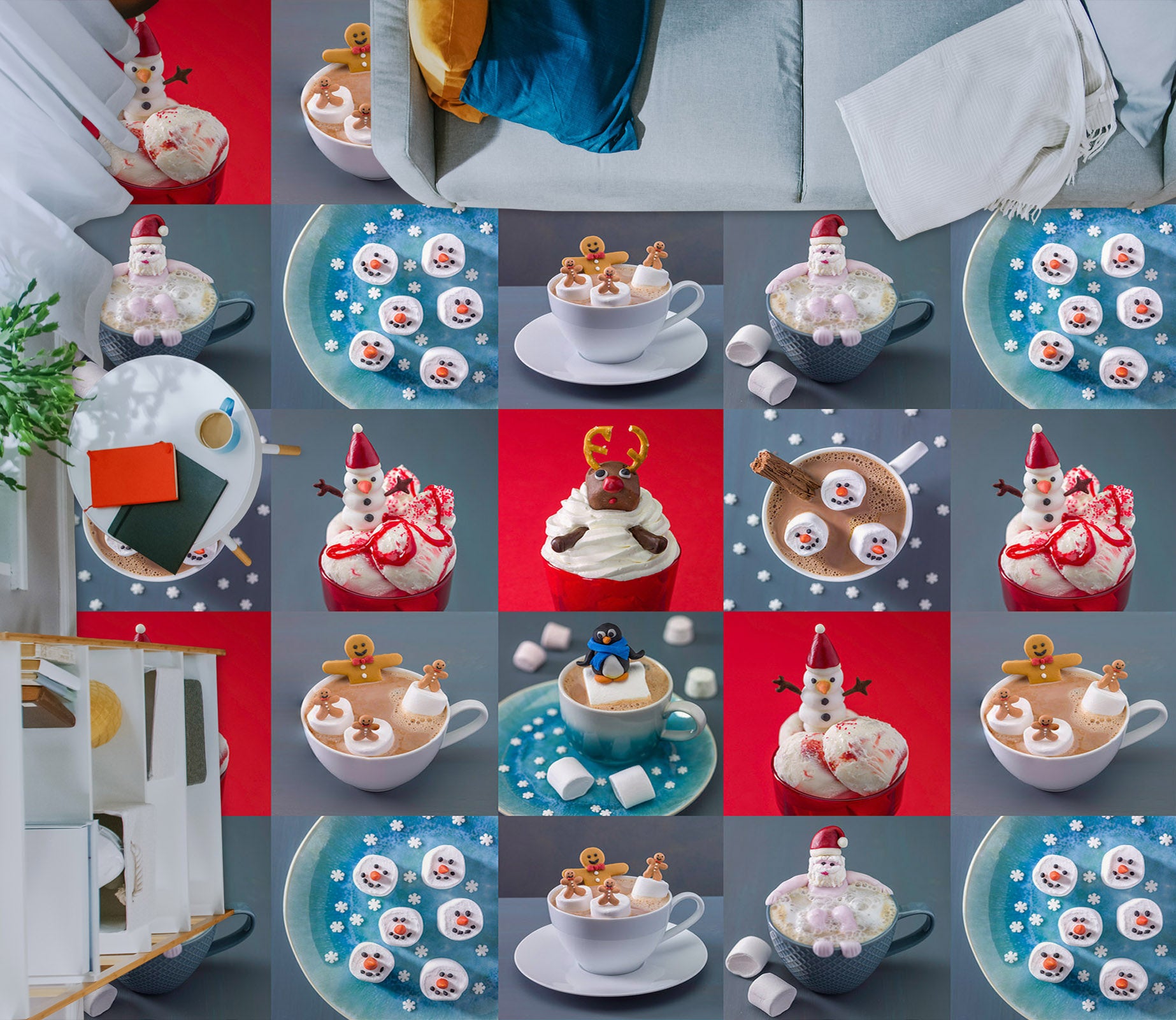 3D Snowman Dessert 98174 Adrian Chesterman Floor Mural  Wallpaper Murals Self-Adhesive Removable Print Epoxy