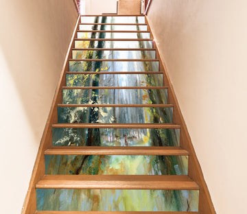 3D Forest Painting 94147 Anne Farrall Doyle Stair Risers