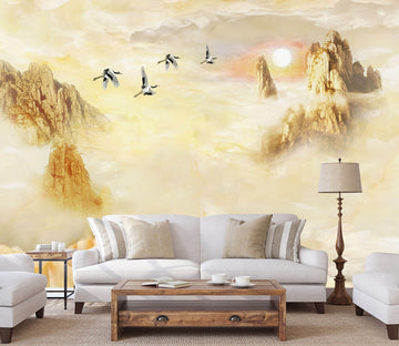 3D Yellow Valley 1509 Wall Murals