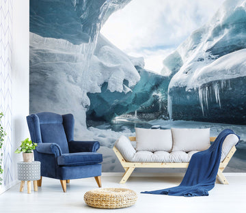 3D Glacier White 013 Wall Murals