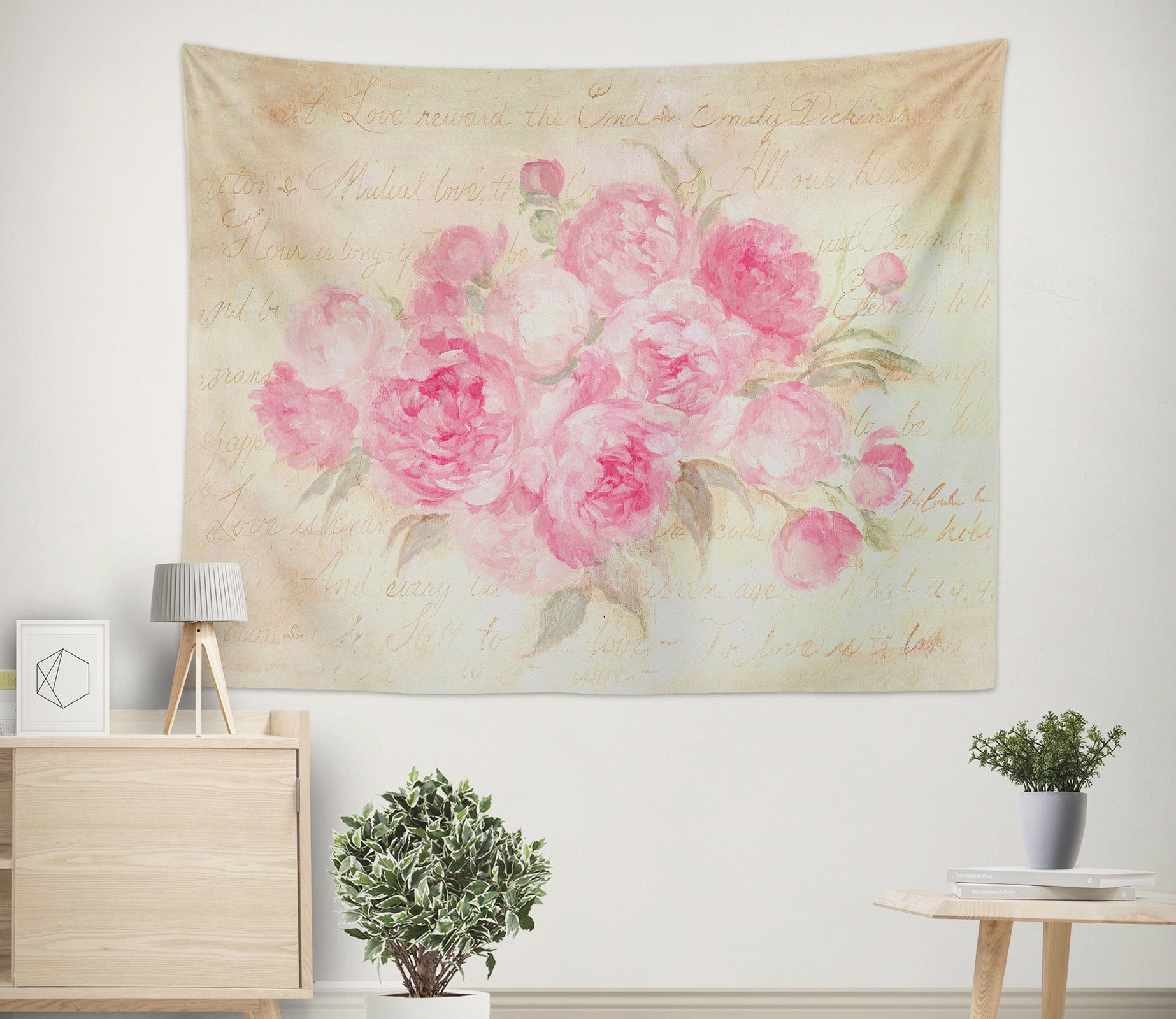 3D Pink Flower 7838 Debi Coules Tapestry Hanging Cloth Hang