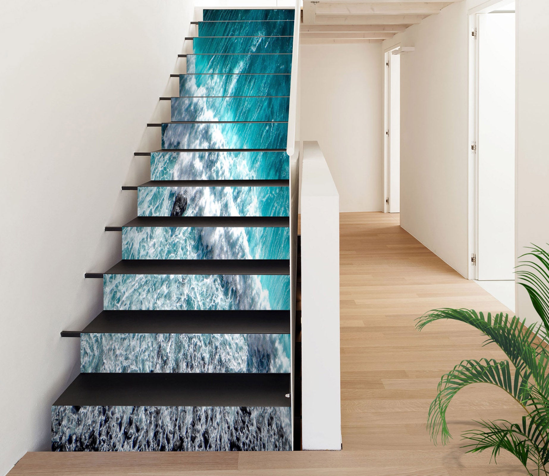 3D Expansive Sea Waves 541 Stair Risers