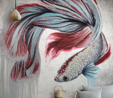 3D Red Fish WG023 Wall Murals
