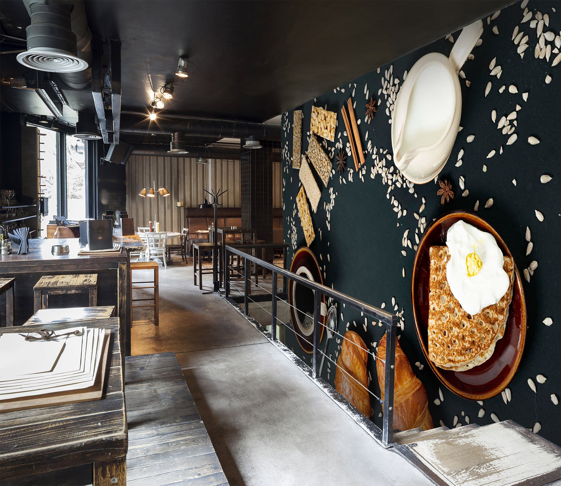 3D Coffee Bread 1456 Wall Murals