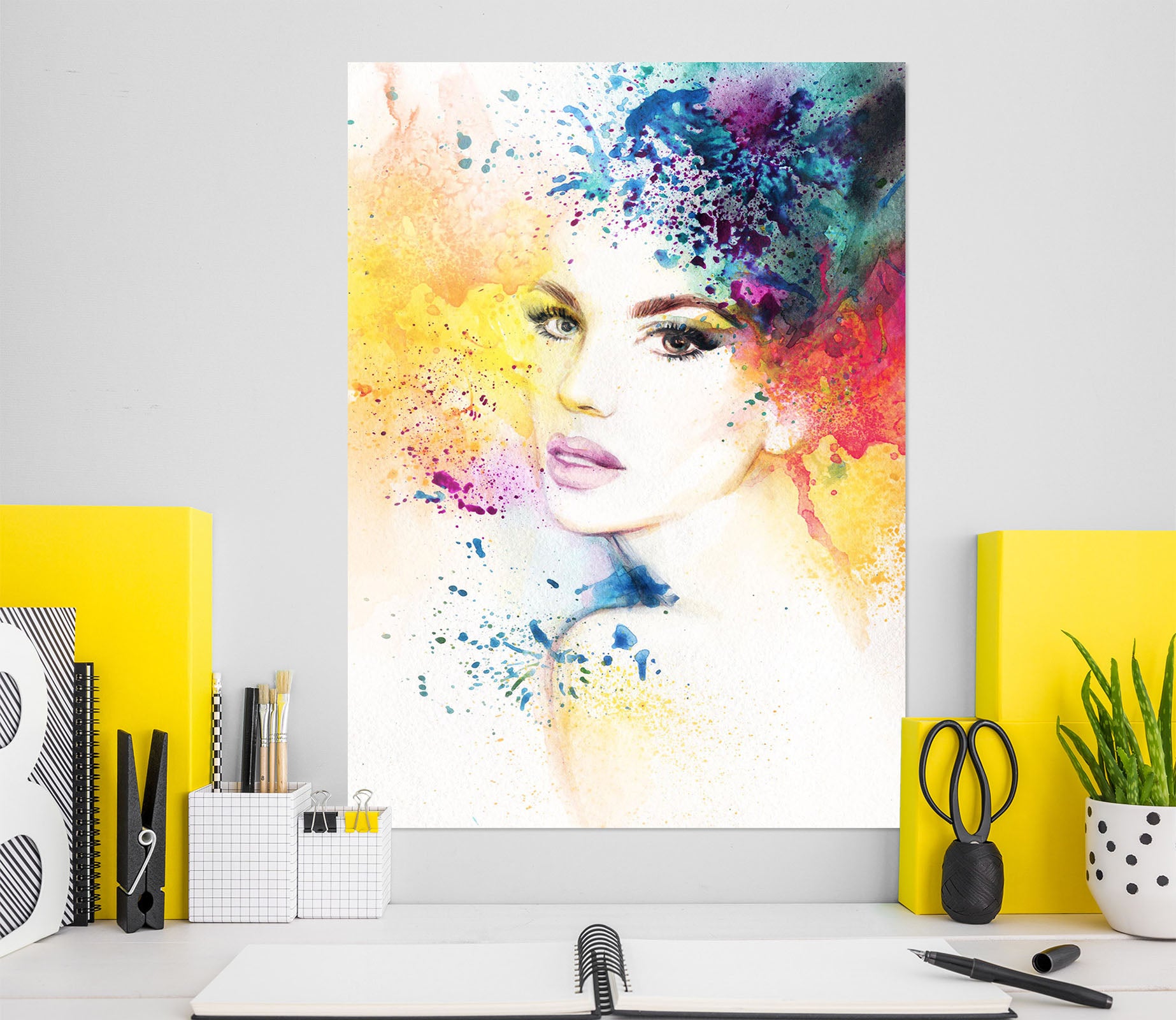 3D Model Woman 1011 Wall Sticker