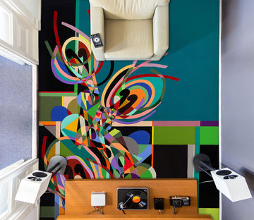 3D Colorful Graphic Pattern 96100 Allan P. Friedlander Floor Mural  Wallpaper Murals Self-Adhesive Removable Print Epoxy