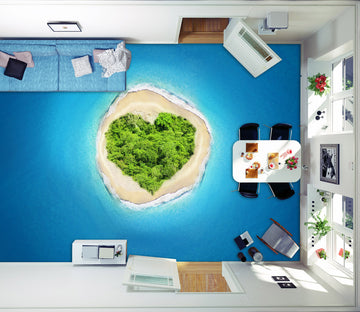 3D Love Green Plants 032 Floor Mural  Wallpaper Murals Rug & Mat Print Epoxy waterproof bath floor