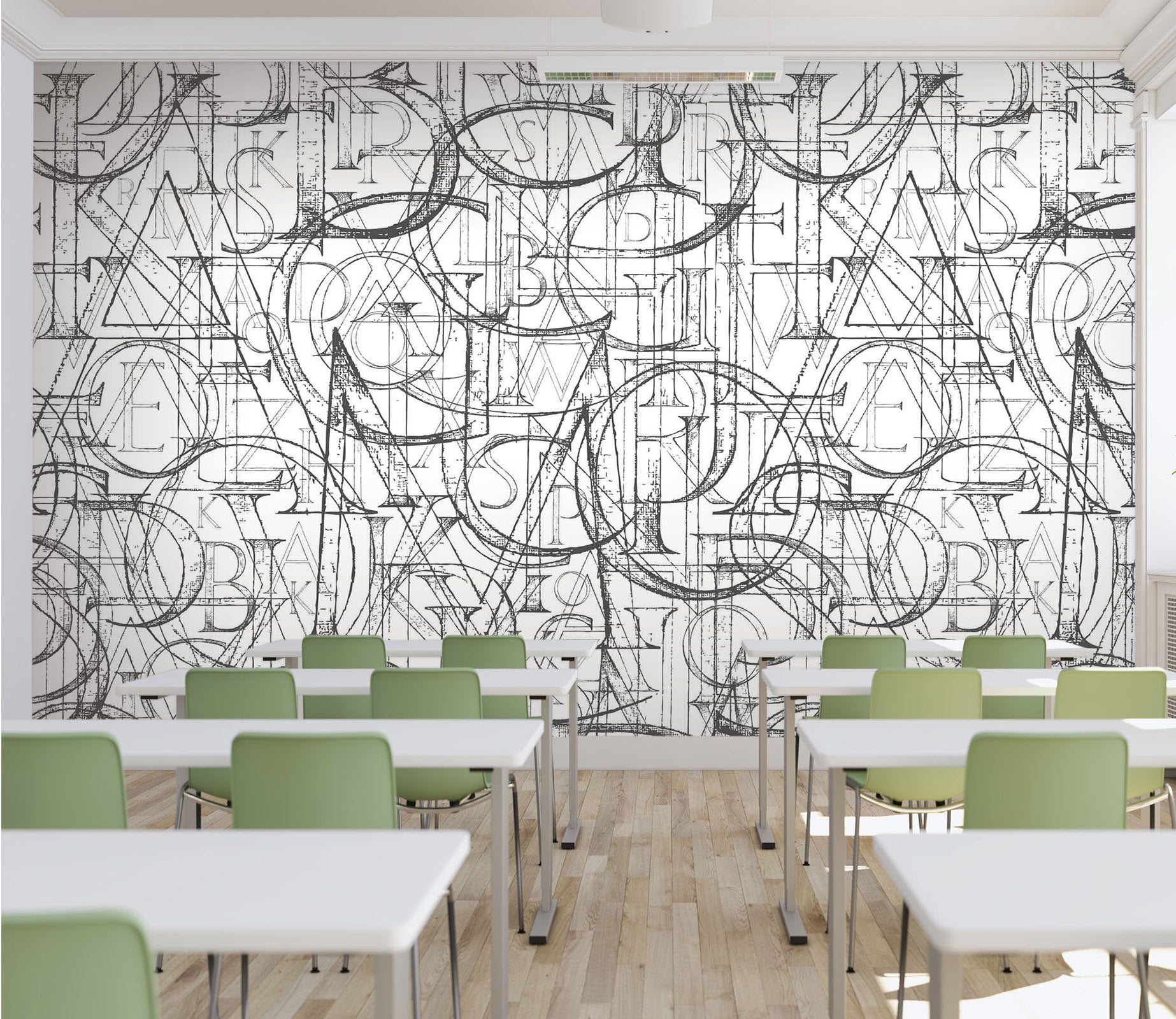 3D Alphabet Graffiti 008 Wall Murals