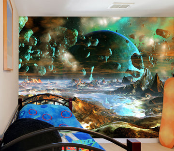 3D Planet Meteorite 57184 Wall Murals