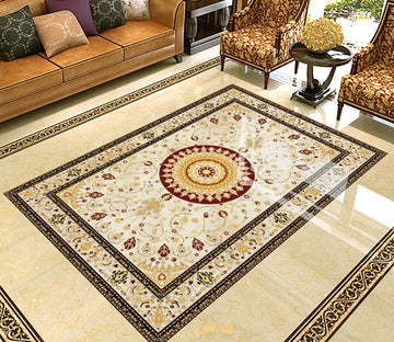 3D Black Rectangle Pattern WG641 Floor Mural Wallpaper AJ Wallpaper 2 