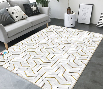 3D Triangular Stitching 46 Non Slip Rug Mat Mat AJ Creativity Home 
