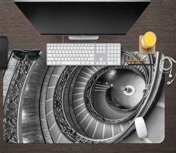 3D Spiral Staircase 12404 Assaf Frank Desk Mat