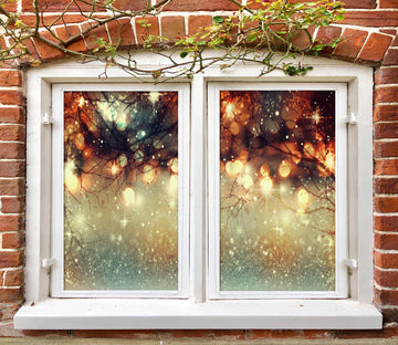 3D Branch Light Shadow 30110 Christmas Window Film Print Sticker Cling Stained Glass Xmas