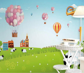 3D Hot Air Balloon 434 Wall Murals Wallpaper AJ Wallpaper 2 