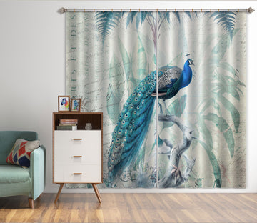 3D Peacock Tree 006 Andrea haase Curtain Curtains Drapes
