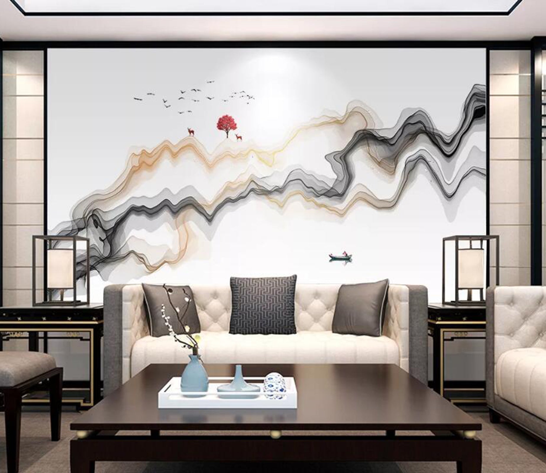 3D Colored Valley WC02 Wall Murals Wallpaper AJ Wallpaper 2 