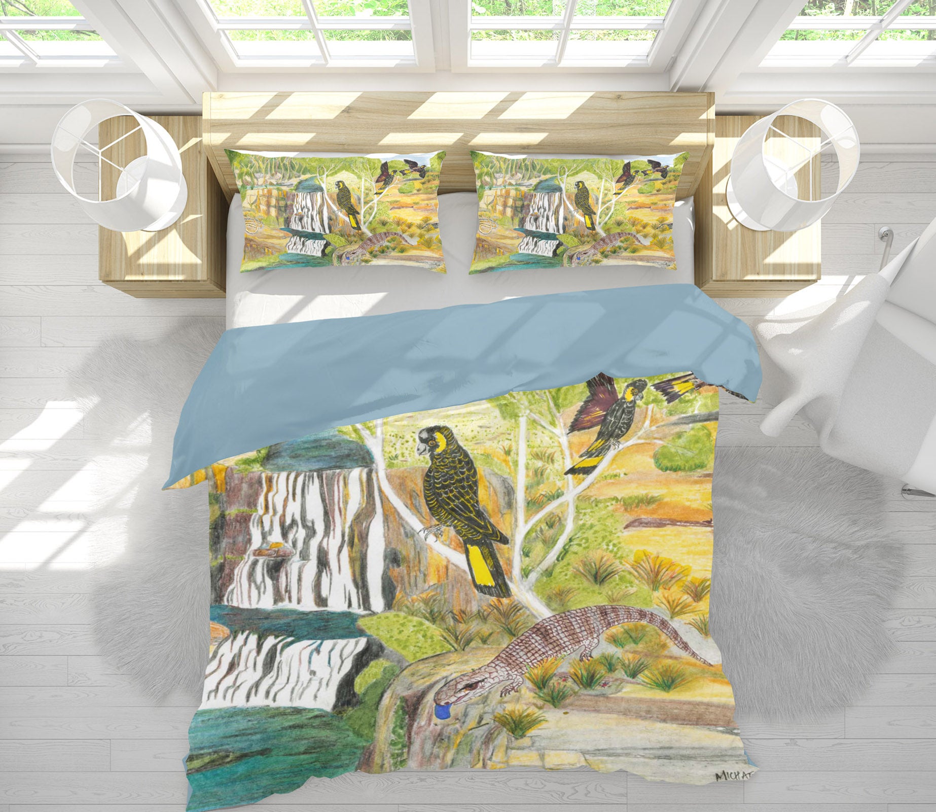 3D Bird House 025 Michael Sewell Bedding Bed Pillowcases Quilt