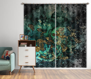 3D Green Texture 187 Uta Naumann Curtain Curtains Drapes