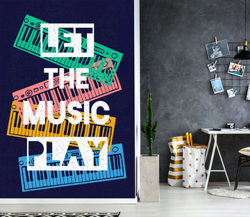 3D Alphabet Color Piano 57148 Wall Murals