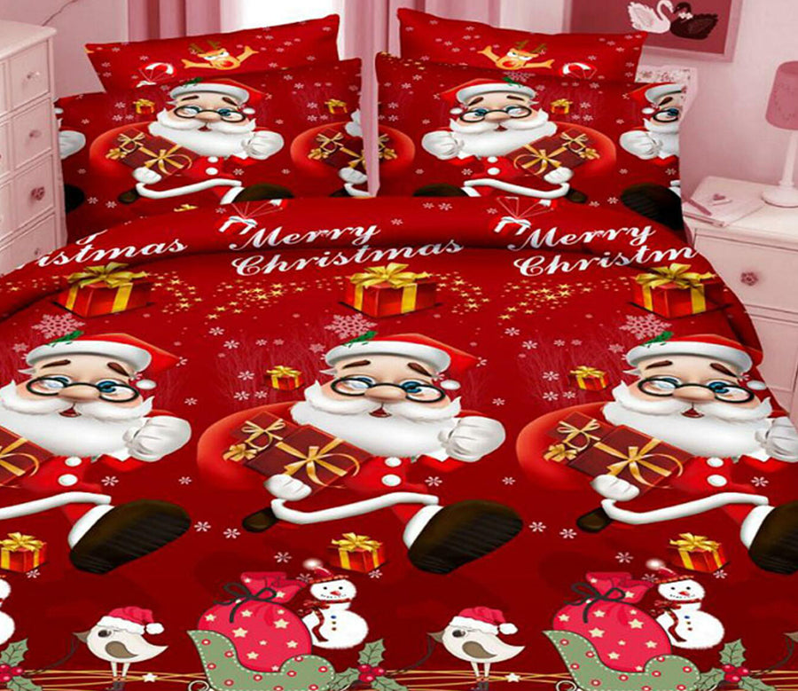 3D Santa Claus 32164 Christmas Quilt Duvet Cover Xmas Bed Pillowcases
