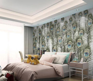 3D Peacock Feather WC1273 Wall Murals