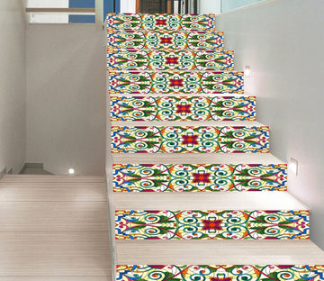 3D Retro Pattern 843 Stair Risers Wallpaper AJ Wallpaper 