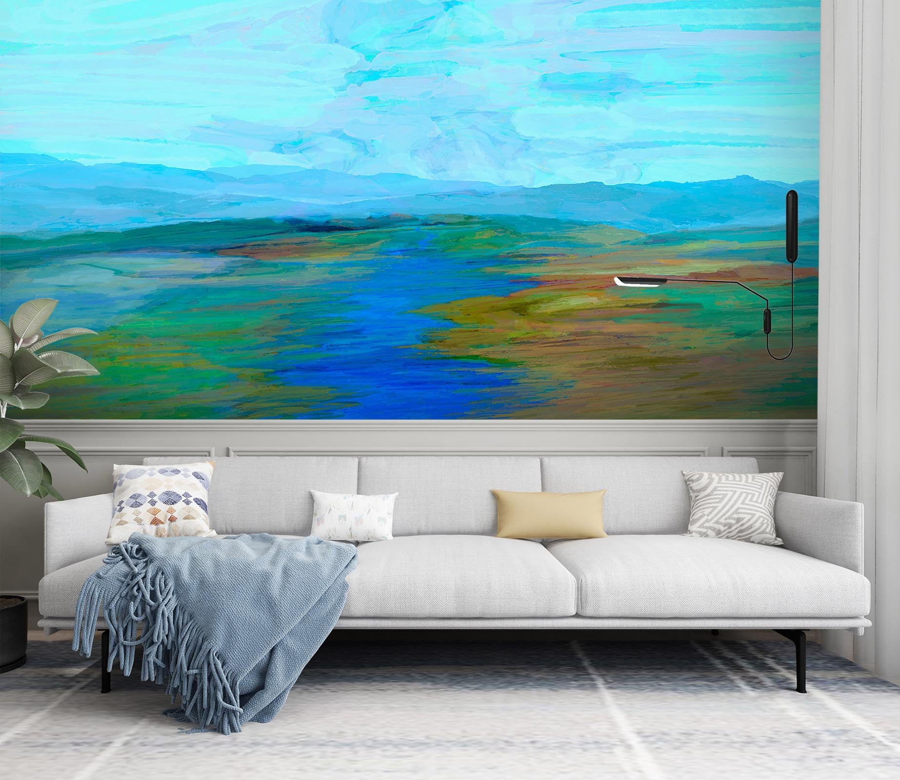 3D Deep Sea Channel 1414 Michael Tienhaara Wall Mural Wall Murals