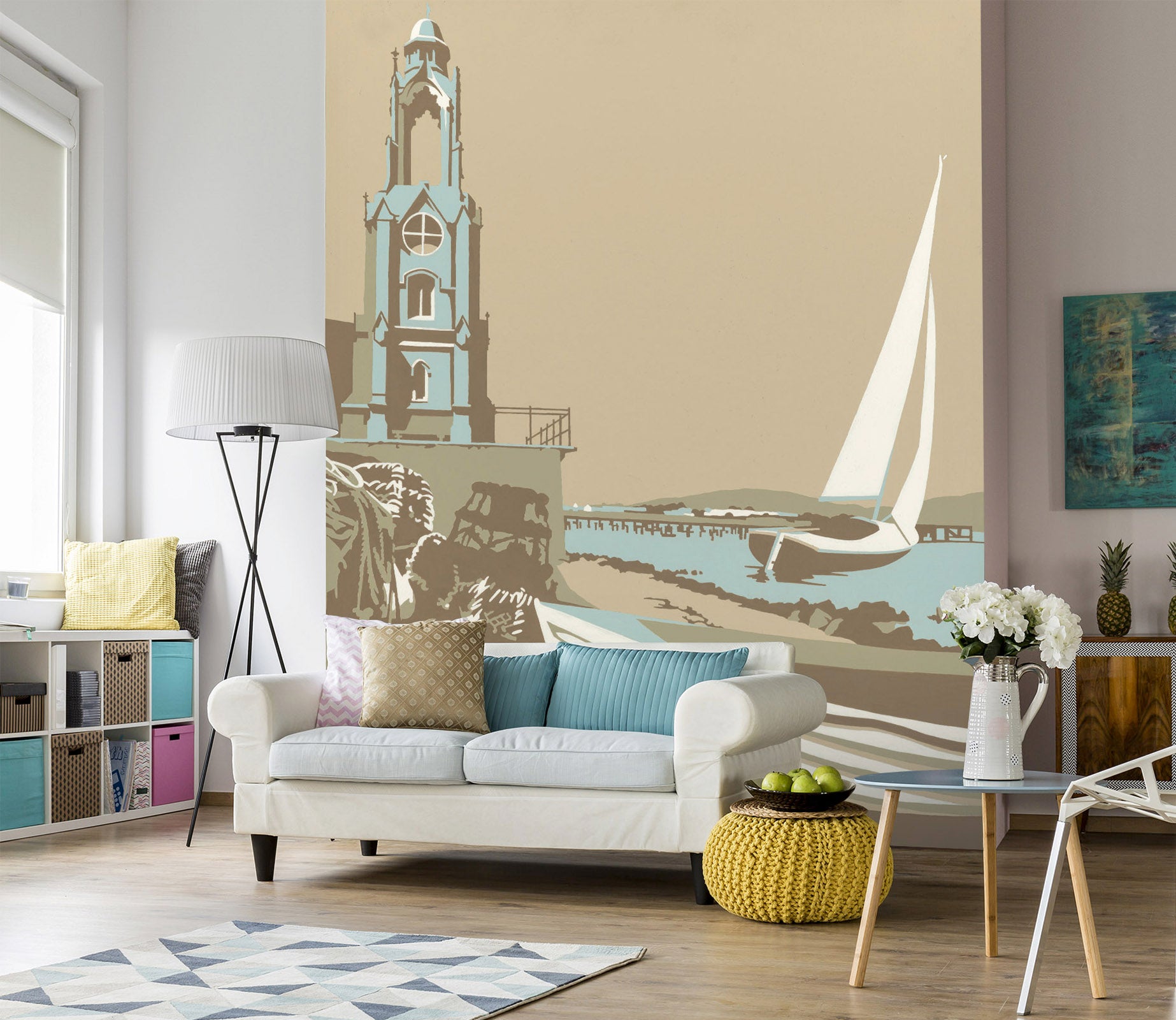 3D Swanage Tower 1071 Steve Read Wall Mural Wall Murals