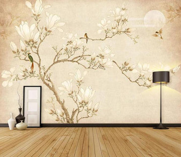 3D Flower Bird 644 Wall Murals Wallpaper AJ Wallpaper 2 
