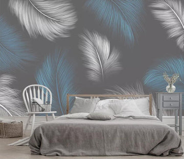 3D Colored Feather WC78 Wall Murals Wallpaper AJ Wallpaper 2 