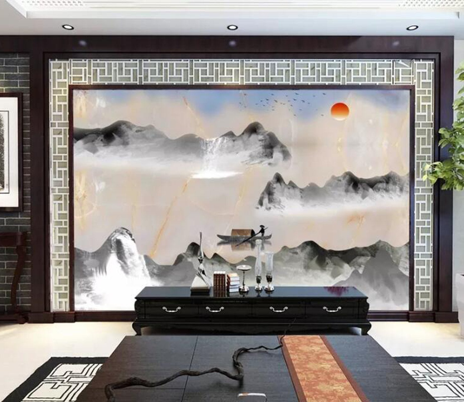 3D Beautiful Mountain River WC63 Wall Murals Wallpaper AJ Wallpaper 2 