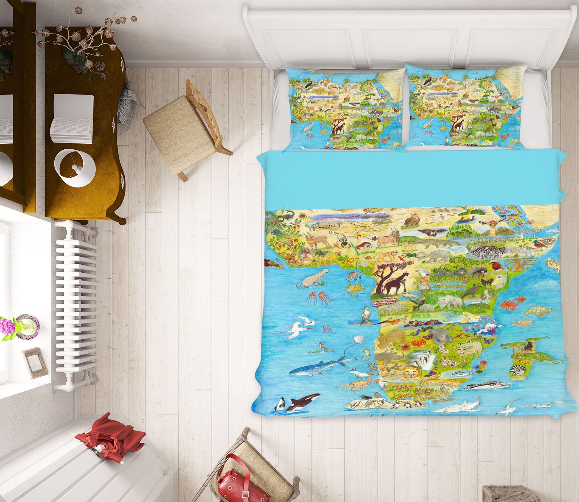 3D Africa Animal Pattern 018 Michael Sewell Bedding Bed Pillowcases Quilt