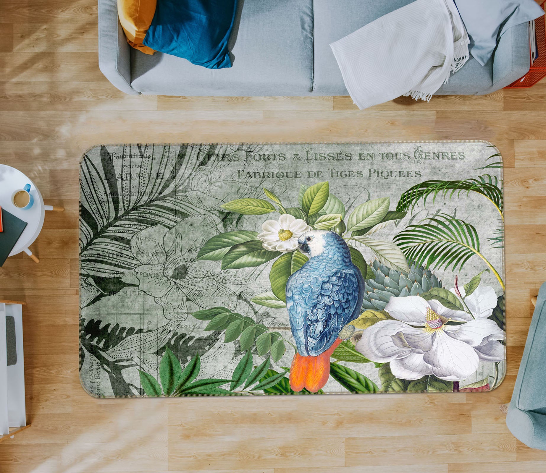 3D Kingdom Of Birds 1035 Andrea haase Rug Non Slip Rug Mat