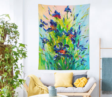 3D Blue Flower 3682 Skromova Marina Tapestry Hanging Cloth Hang