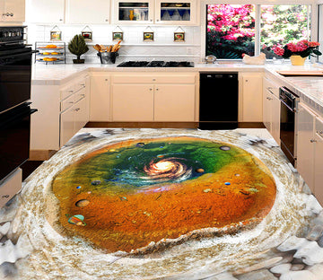 3D Planet Surface 181 Floor Mural  Self-Adhesive Sticker Bathroom Non-slip Waterproof Flooring Murals