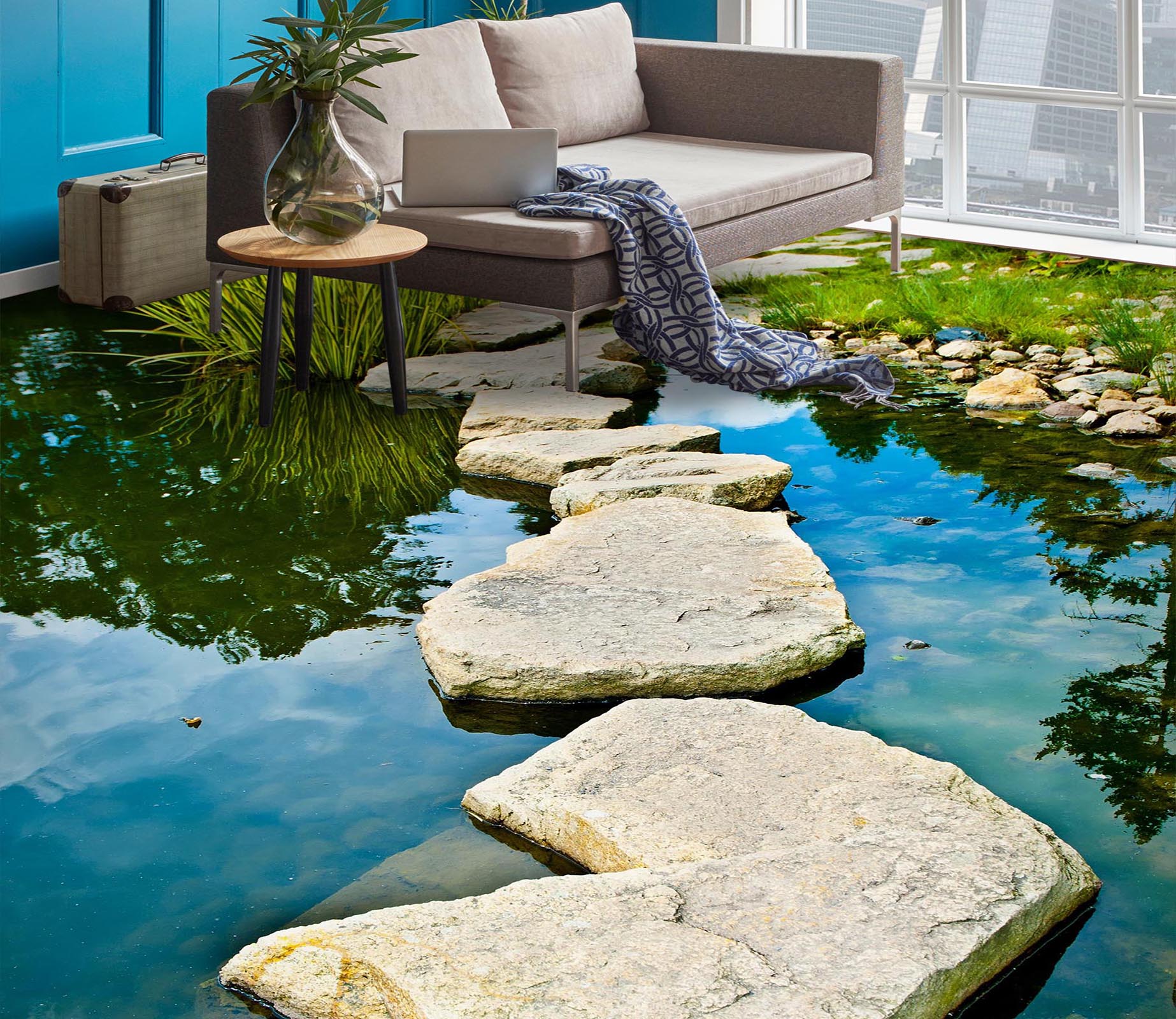 3D Simple Stone Road 190 Floor Mural  Wallpaper Murals Rug & Mat Print Epoxy waterproof bath floor